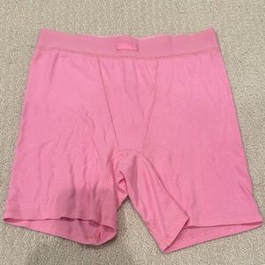 Skims Pink Cotton Boxers